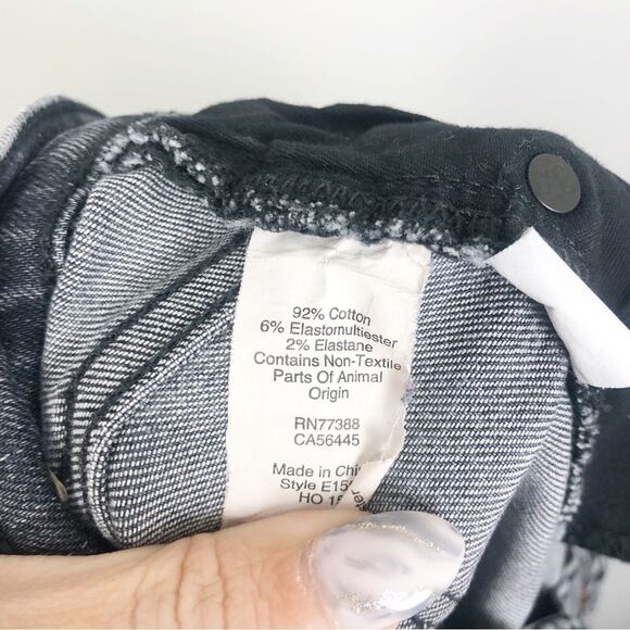 MADEWELL | Black Gray Wash Distressed High Riser Skinny Jeans Women’s Size 30/10 - Picture 14 of 14